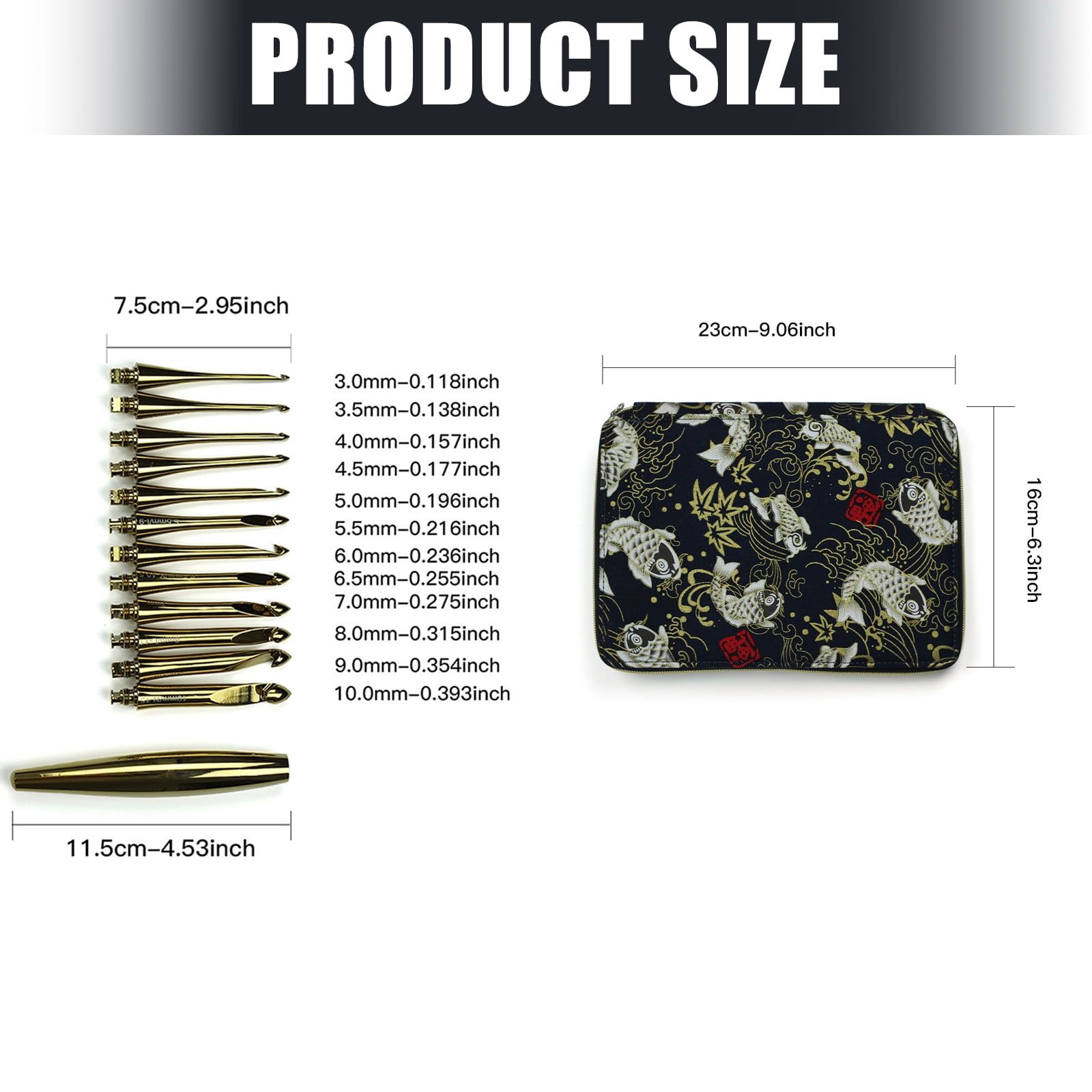 Professional Crafting Tools Set With Removable Crochet For Experts