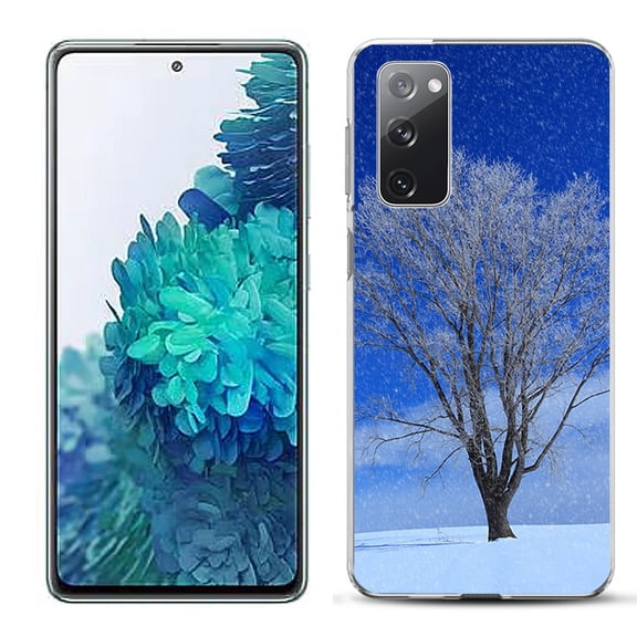 Slim-Fit Gel TPU Phone Case for Samsung Galaxy S20 FE 5G Fan Edition, by OneToughShield ® - Snowing Tree