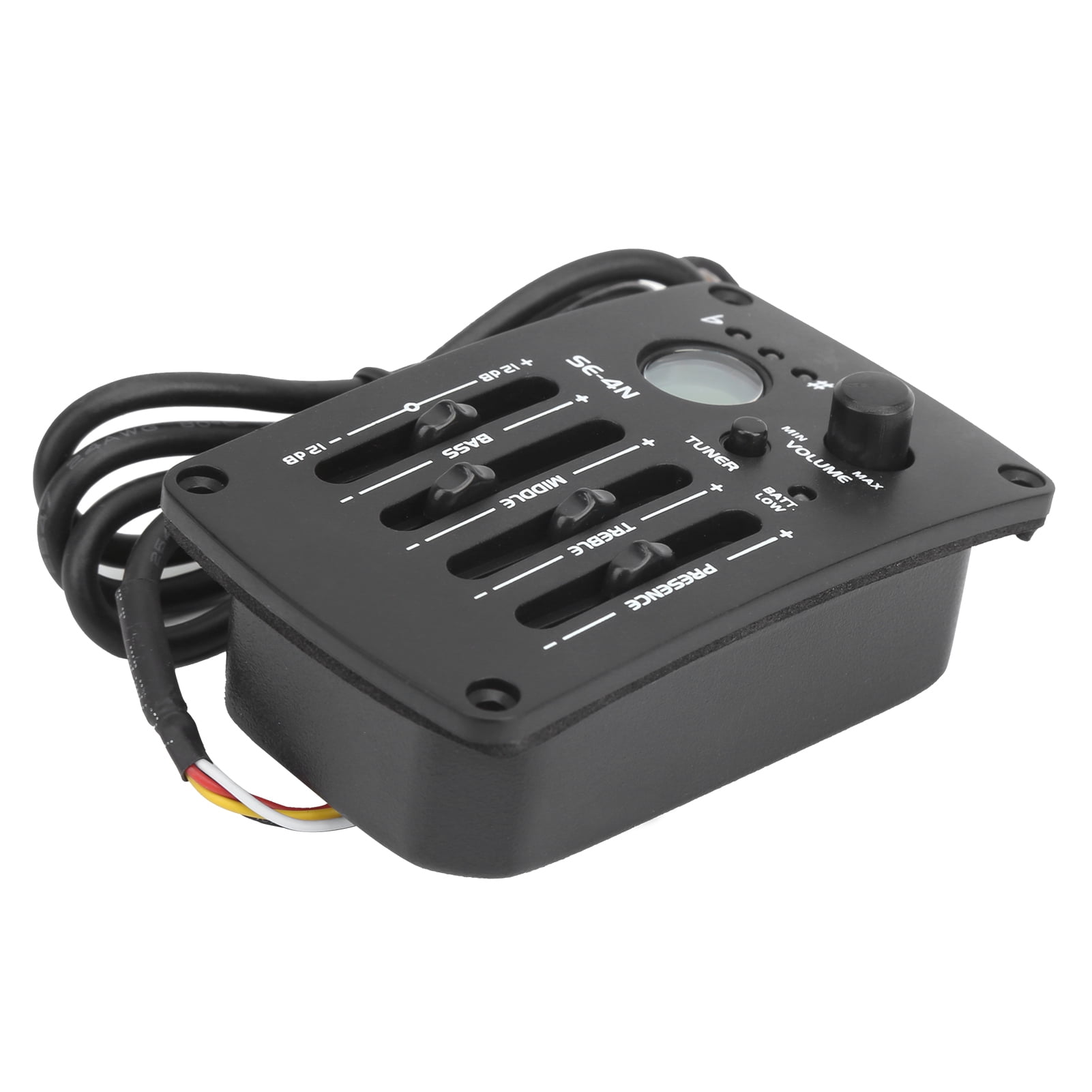 SE-4N 4 Band EQ Equalizer Pickup For Acoustic Classical Folk Guitar Parts Black