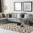 thumbnail image 3 of Mark&Day Wool Animal Print Rugs, 6ft Round Sanremo Cheetah Leopard Modern Beige Area Rug, Beige Black Carpet for Living Room, Bedroom or Kitchen (6' Round), 3 of 6