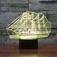 thumbnail image 4 of 3D Illusion Sailboat LED Night Light,7 Colors Gradual Changing Touch Switch USB Table Lamp for Holiday Gifts or Home Decorations, 4 of 5