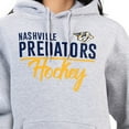 thumbnail image 3 of Women's G-III 4Her by Carl Banks Heather Gray Nashville Predators  Team Sport Tri-Blend Fleece Hoodie, 3 of 3
