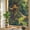 DarkGreen Yellow Orange, variant on Pineapple Privacy Window Film, Decorative Stained Glass Window Film, Yellow Fruit Navy Blue Summer Tropical Resuable Rainbow Static Cling for Home Bathroom Living Room Glass Door 23.6"x59"