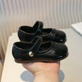 thumbnail image 5 of Durtebeua Girls Black School Uniform Dress Shoes Mary Jane Flats for Little Kid Black,6-7 Years, 5 of 7