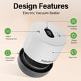 thumbnail image 6 of RoboSeal Rechargeable Mason Jar Vacuum Sealer Kit with 10 Lids - 1 Touch Operation, Food Preserver with Auto Stop, 6 of 11