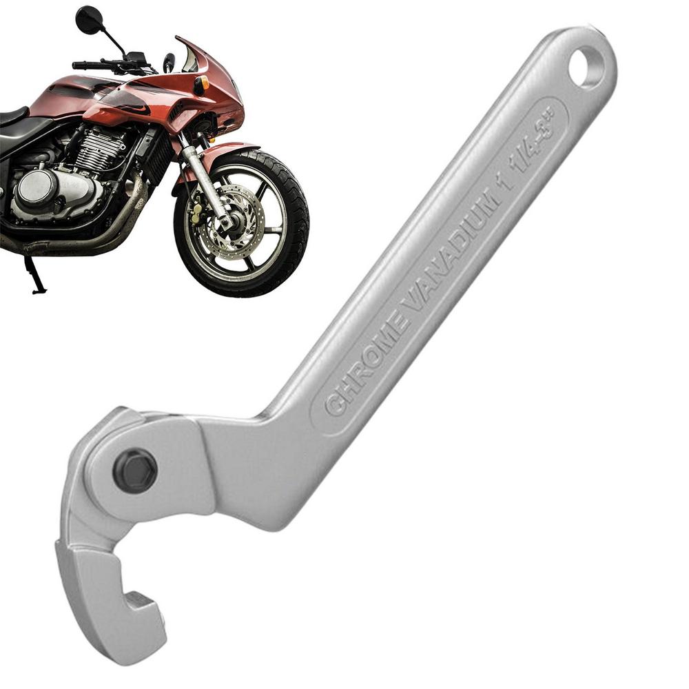 Tohuu Spanner Wrench Tool Carbon Steel Adjustable Shock Wrench Coilover