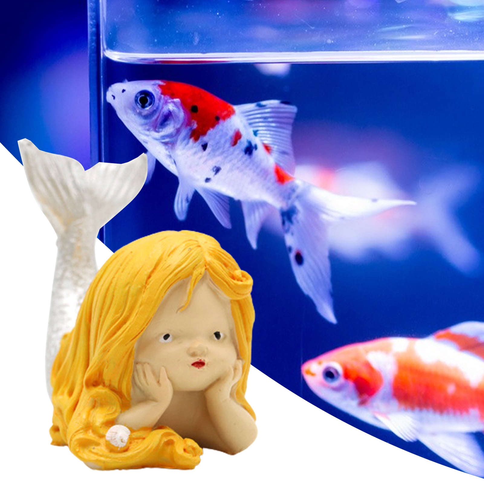 Kripyery Fish Tank Ornament Vivid Appearance Decorative Realistic Resin