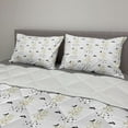 thumbnail image 2 of Nature Comforter & Sham Bedding Set, Scandinavian Style Ornament Bare Trees and Birds, 3 pcs Duvet Set Microfiber Filling Quilt, 5 Sizes, Multicolor, by Ambesonne, 2 of 4