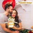 thumbnail image 4 of Attractive Greeting Card Anniversary Greeting Card 3d Design Vibrant Colors Long-lasting for Wedding Holiday Party, 4 of 5