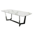 thumbnail image 2 of Furniture of America Agorthin Metal 7-Piece Dining Set in Silver, 2 of 6