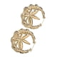 thumbnail image 5 of Jumpingount Paquete de 2 pendientes con diseño de nudo de bambú estilo Punk occidental elegancia joyería de moda decoración mujeres orejas gotas E301hoja 10piezas Jumpingount CBP361995, 5 of 6