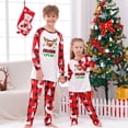 thumbnail image 4 of Rovga Matching Family Christmas Pajamas Sleepwear For Christmas Family Matching Pajamas Cute Big Headed Print Pjs Plaid Long Sleeve Tops And Pants Soft Casusal Holiday Jumpsuit（Baby）, 4 of 4