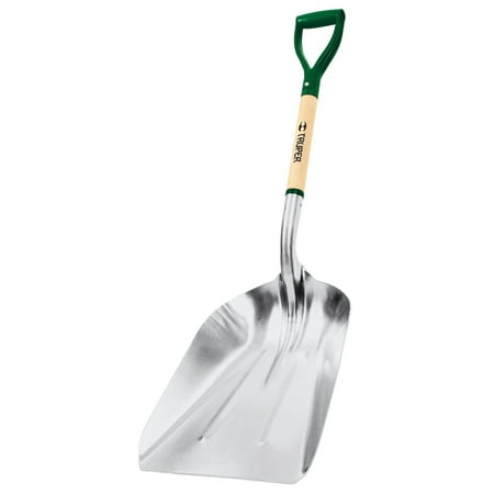 Anodized Aluminum Shovel - Truper Tools P-Tru Tough Aluminum Scoop Shovel- Aluminum/wood 27 Inch