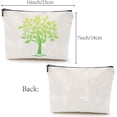 thumbnail image 2 of Canvas Makeup Bag Cosmetic Bag Travel Portable Make Up Pouch Toiletry Small Organizer Case Tarot Crafts Storage Pencil Case with Zipper for Women Girlfriend Wife 7x10 Inch Tree of Life, 2 of 6