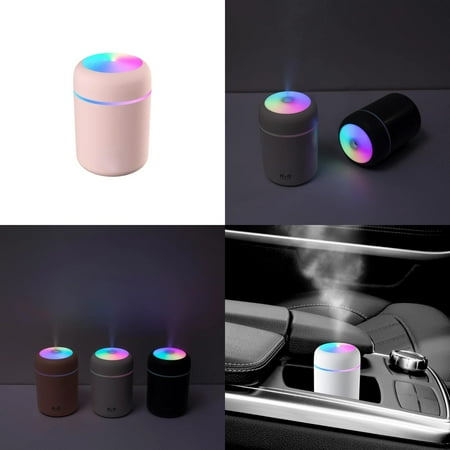 

USB Mist Sprayer Portable 300ml Air Humidifier Oil Difusor with Colorful Night Light Mute Humidifier Car