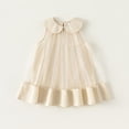 thumbnail image 3 of LYMAYTER 1-8Y Toddler Baby Girls Summer Tulle Dress Sleeveless Casual Beach Dresses Kids One Piece Tutu Sundress Skirt, 3 of 10