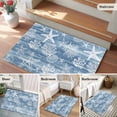 thumbnail image 5 of Haze Blue Coastal Entryway Rug 2'x3'&nbsp; Non Slip Front Door Mats, Summer Beach Nautical Starfish Coral Vintage Entrance Rugs Indoor Outdoor Carpet, Floor Mats Small Area Rug for Bedroom Kitchen, 5 of 8