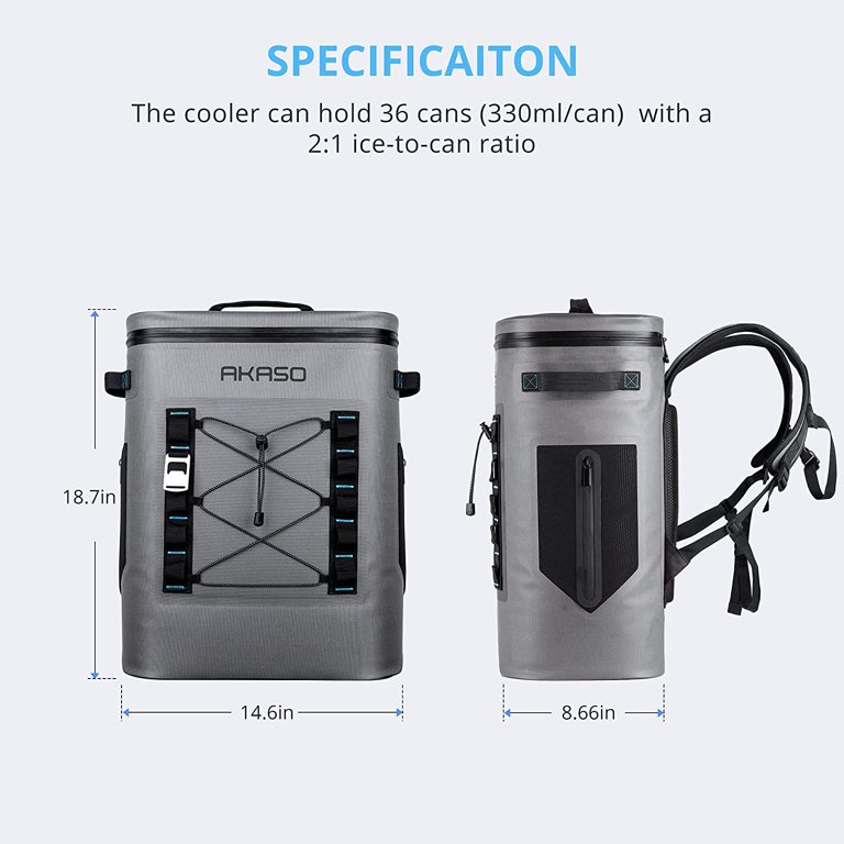 Cooler Insulated 20L Waterproof, Keeps Cool&Warm 72 Hours with