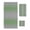 Gray sage green, variant on Yellow Grey Stripes Towel Set of 3, Soft Microfiber Bath Towels, Hand Towel, Washcloths, Modern Minimalist Solid Gradient Quick-Dry Absorbent Towels for Bathroom Kitchen Hotel Beach Gym Spa
