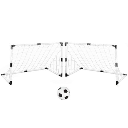 DIY Portable Youth Sports Soccer Goals with Soccer Ball and Pump(Set of 2 ) -