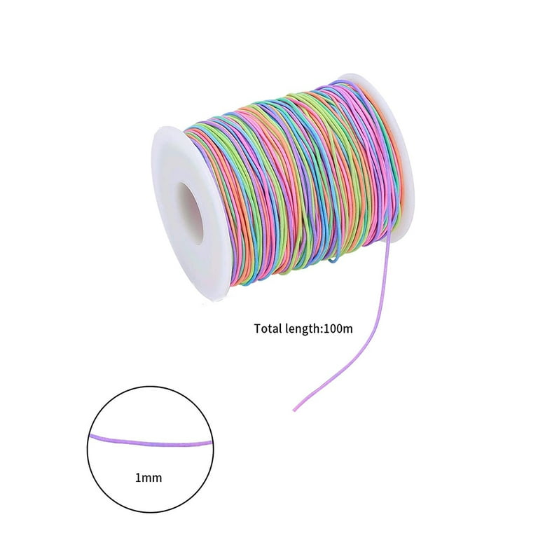 Stretch Magic Bead & Jewelry Cord - Strong & Stretchy, Easy to Knot - Clear  Color - 0.8mm diameter - 25-meter (82 ft) spool - Elastic String for