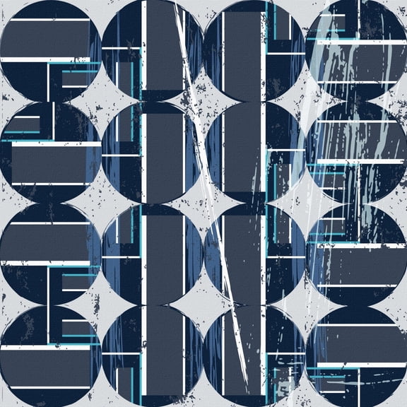 "Spheres in Lines" Painting Print on Wrapped Canvas