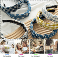 thumbnail image 4 of Diademas anudadas para diademas, diademas anchas para mujeres, aro para el cabello, nudo torcido, accesorios para el cabello de moda, 4 of 5