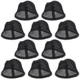 thumbnail image 3 of FELTECHELECTR 10 redecilla elástica para el pelo para hombres y mujeres, color negro, para pelucas, con malla elástica y antideslizante., 3 of 6