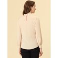 thumbnail image 4 of Dde San Patricio profesional Blusas de gade manlarcon cuello alto elegante pamujer  rofresco M, 4 of 5