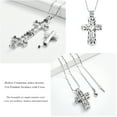 thumbnail image 3 of Men Women Fashion Hollow Cross Urn Necklace for Ashes Memorial Locket Pendant Jar Keepsake Cremation Jewelry for Adult, 3 of 6