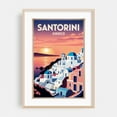 thumbnail image 2 of Vintage Santorini Illustration | Greek Island Art Print - Fira Greece Illustration Unframed Wall Art Print 5 x 7 inches, 2 of 60