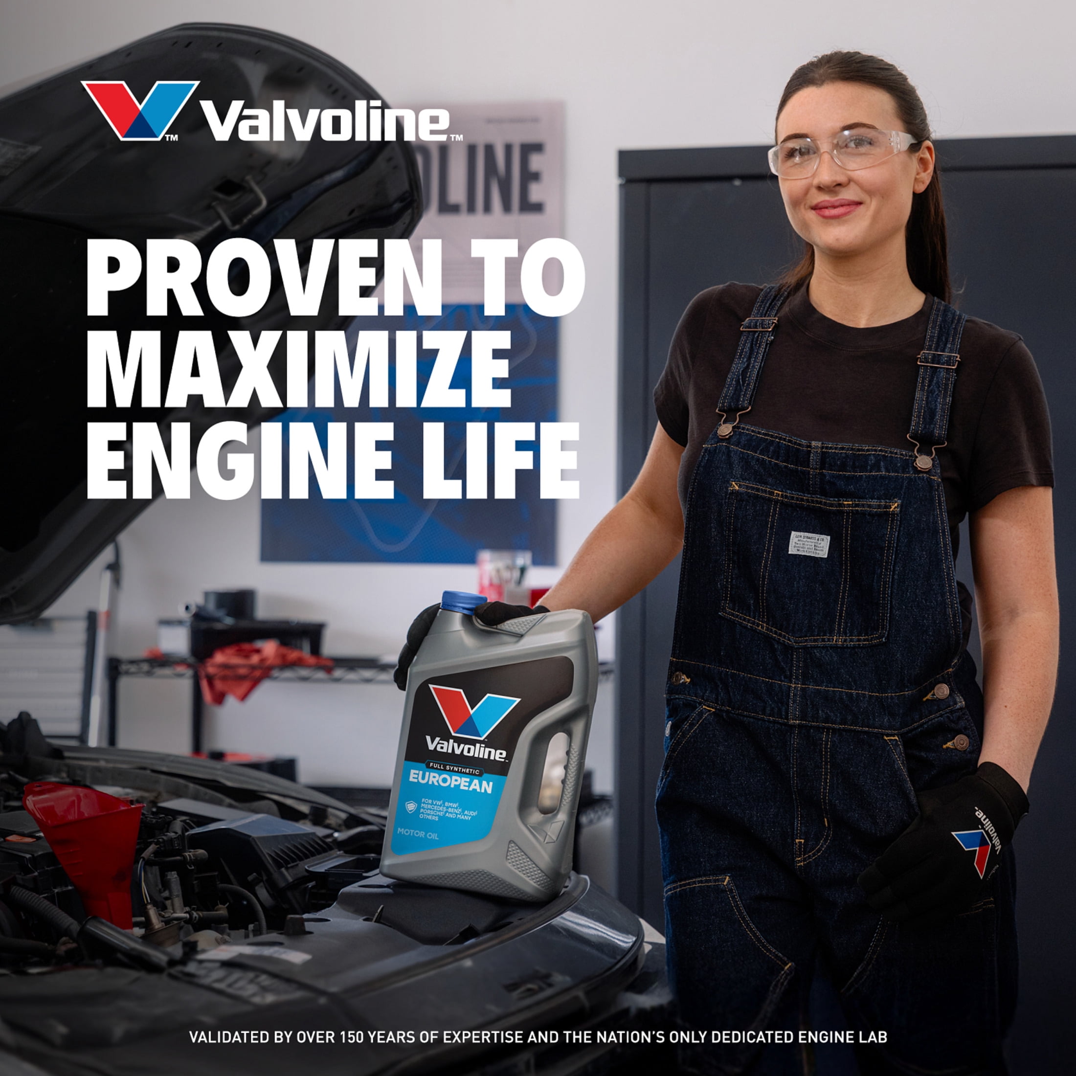 Valvoline European Vehicle Full Synthetic 0W-40 Motor Oil 5 Quart