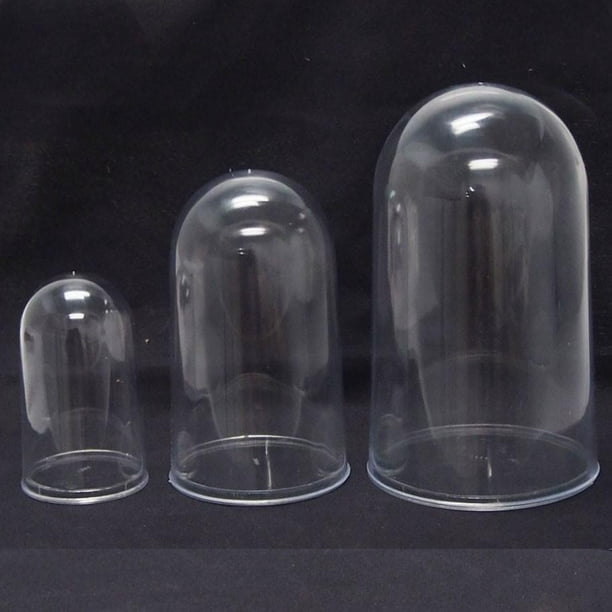 Plastic Dome Display Case w/ Clear Base, 6inch, Medium
