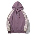 thumbnail image 2 of Gibobby Sudadera con cierre hombre Sudadera ligera de rizo francés con capucha para hombre(Morado,M), 2 of 3