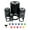 Black, variant on Fragile Glass Icon Self-Inking Rubber Stamp Ink Stamper - Green Ink - Mini 1/2 Inch