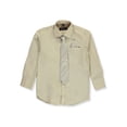 thumbnail image 2 of Kids World Boys’ Dress Shirt & Tie (Patterns May Vary) Color: champagne Size: 6, 2 of 3