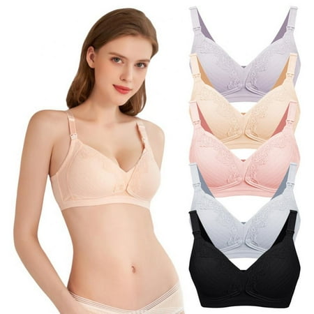 

Wireless Lace Nursing Bra Soft Women Lace Breastfeeding Bra Cotton Maternity Bralette