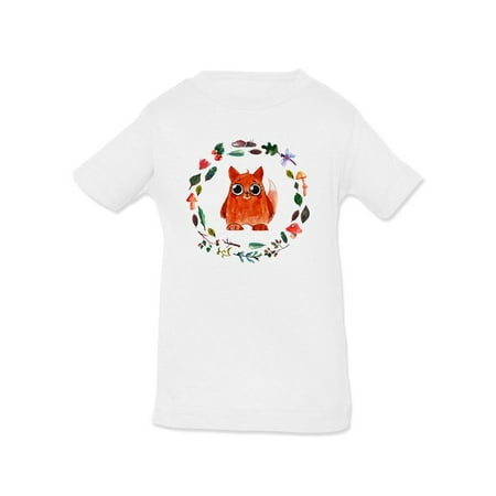 

Baby Fox With Nature Circle T-Shirt Infant -Image by Shutterstock 18 Months