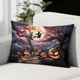 thumbnail image 2 of Spooky Halloween Night Witch Doberman Pinscher Glowing Pumpkins Pillowcase Double Sided Doberman Dog Lover Gifts Pillow Case Covers - 12015, 2 of 3