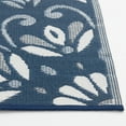 thumbnail image 4 of Mainstays 7'x10' Navy Medallion Reversible Plastic Outdoor Rug, 4 of 9
