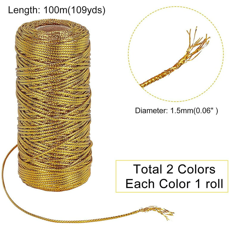 Metallic Embroidery Machine Thread Silver/gold/mix Color Jewelry Thread  Craft String Tinsel String Craft Making Cord 