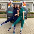 thumbnail image 3 of 7 Pairs Compression Socks for Men & Women 15-20 mmhg Graduated Athletic for Running Nurses Shin Splints Flight Travel, 3 of 7
