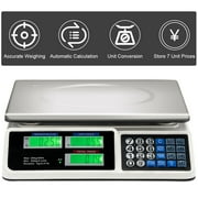 Costway 66 lbs Digital Weight Scale Price Computing Retail Count Scale Food Meat Scales