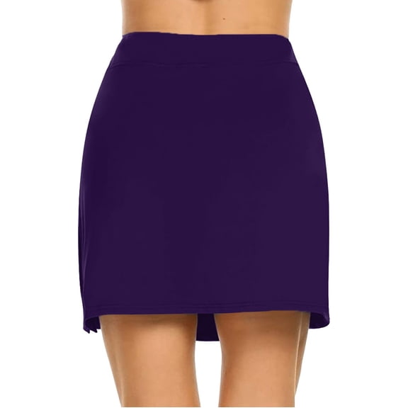 Vedolay Long Skirt Women's Boho Floral Wrap Maxi Skirt High Waisted Long Skirt,Purple S