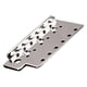 thumbnail image 3 of Placa de puente de trémolo de , puente fijo de guitarra cromada, ajustable, moderno, profesional, duradero para reemplazo de instrumento, 3 of 9