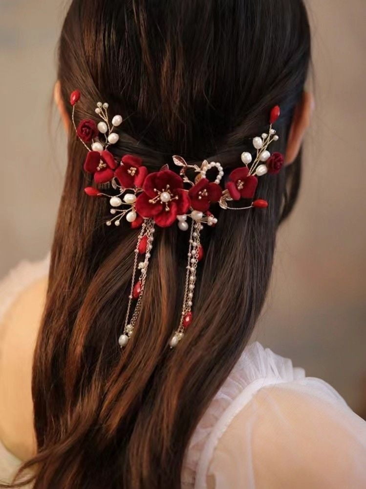 EKE Women’s Hair Clip Vintage Retro Back-Wear Elegant Hair Accessory with Fashion Texture
