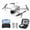 Light gray, variant on Muivan Drone with 4K HD Dual Camera for Adults, Brushless Motor RC Quadcopter, 2 Batteries for 30 Mins Flight, Foldable FPV Drone