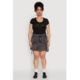 thumbnail image 2 of Womens Plus Size Daisy Mineral Wash Denim Cargo Skirt, 2 of 5