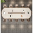 thumbnail image 4 of Painted Conference Table, Long Table, Modern and Minimalist Conference Room, Conference Table, Strip Negotiation Table and Chair My Lux Decor Round, 4 of 32