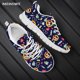 thumbnail image 1 of Zapatos planos con estampado de corazón para mujer, zapatillas de deporte ligeras de marca, de malla transpirable, para correr, para enfermeras, para verano, 1 of 6